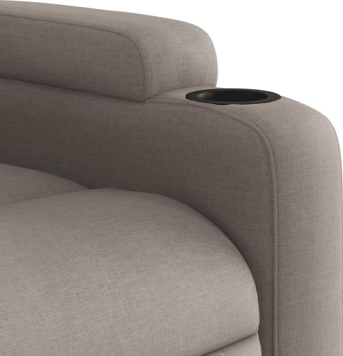 Actual product image VidaXL Recliner armchair reclining armchair recliner armchair electric taupe fabric
