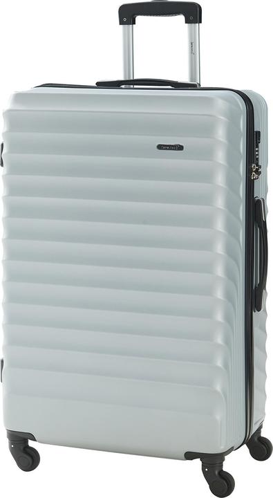 Immagine prodotto Pro-Tec Reisekoffer Pona 3er Set Hellgrau (100 l, Bagaglio a mano (fino a 50 litri), M (50 - 90l), L (90 - 115l))