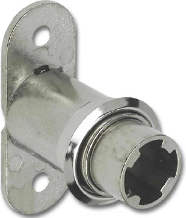 Hekna Zylinder-Druck-Drehschloss 6028 Zamak vernickelt