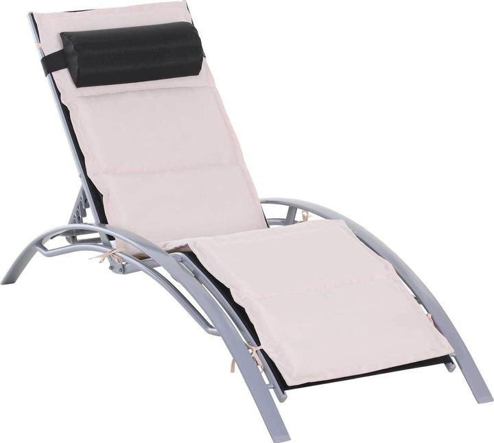 Immagine prodotto Outsunny Sedia a sdraio in alluminio (170 cm)