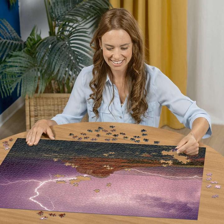Produktbild Ravensburger Puzzle 12000779 - Pinke Gewitterstimmung - 500 Teile Puzzle für Erwachsene ab 12 (500 Teile)