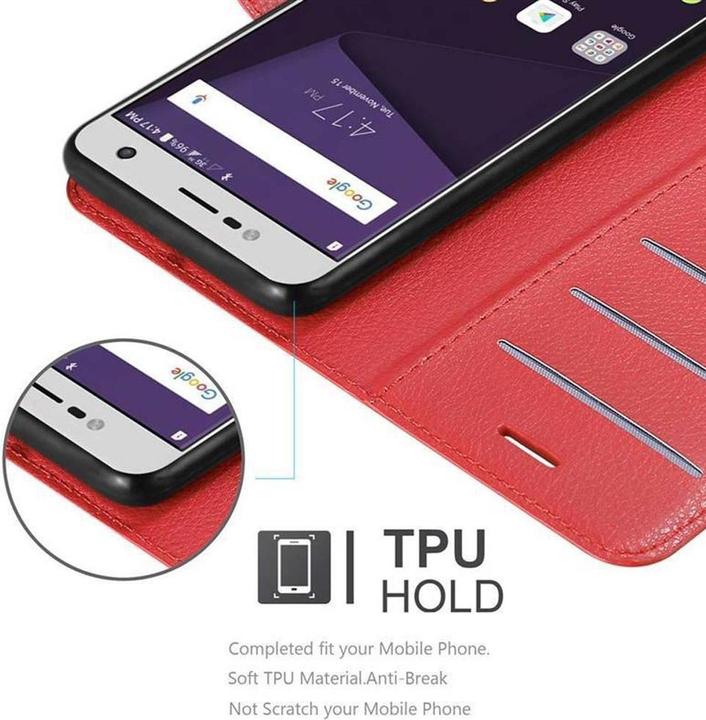 Actual product image Cadorabo Book with stand function cover (ZTE Blade V8 Mini)