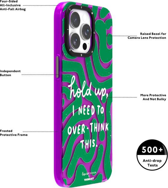 Image du produit Youngkit Coque @LisadotDesign Positive Quotes Case Let the Devil know (Apple iPhone 15)