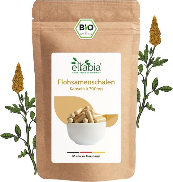 Eltabia Bio Flohsamenschalen Kapseln 200 (200 Stück, Kapseln)