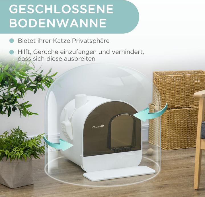 Produktbild PawHut Katzenklo mit Filterpackung (Katzenklo geschlossen)