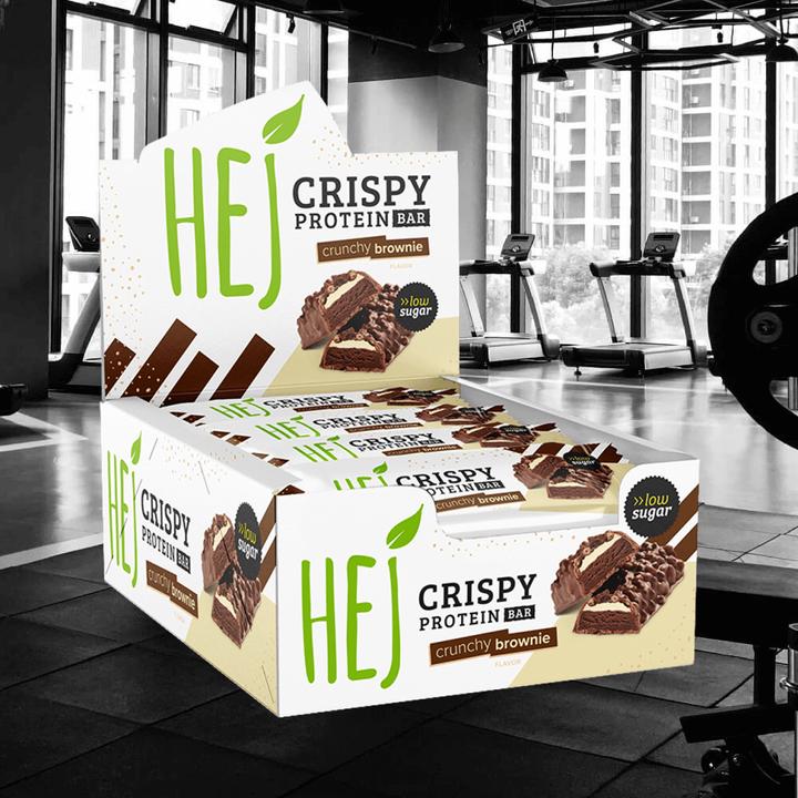 Produktbild HEJ Nutrition HEJ Crispy Protein Bar (12 x 45g) (Crunchy Brownie, 1 Stk., 540 g)
