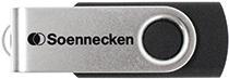 Produktbild Soennecken USB-Stick 71616 2.0 4GB schwarz/silber (4 GB, USB-A)