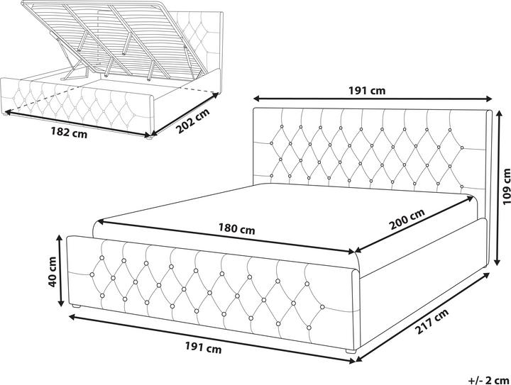 Actual product image Beliani Amiens (180 x 200 cm)