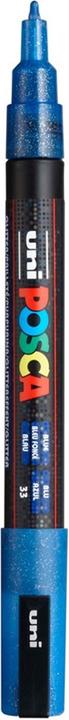 Actual product image Posca Fine Marker PC-3M (Glitter Blue, 1.30 mm, 1 x)