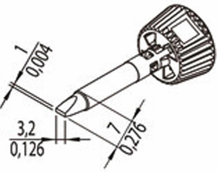 Produktbild 0142CDLF32/SB Lötspitze Spitzen-Grösse 3.20 mm Inhalt 1 St. (Lötspitze)