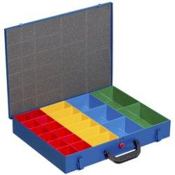 Actual product image Allit Metal small parts box EuroPlus Pro M 34L-14, blue, made of powder-coated sheet steel, synthetic