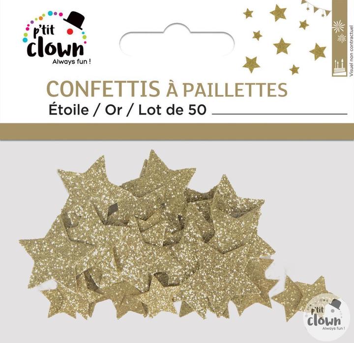 Produktbild P'tit Clown Party Popper Konfettikanone Gold