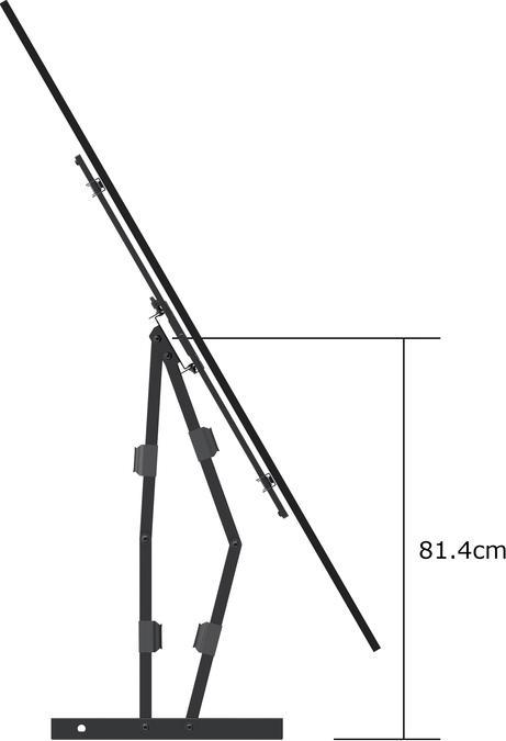 Actual product image Multibrackets Wall bracket 42"-90", black, metal, max 60 kg