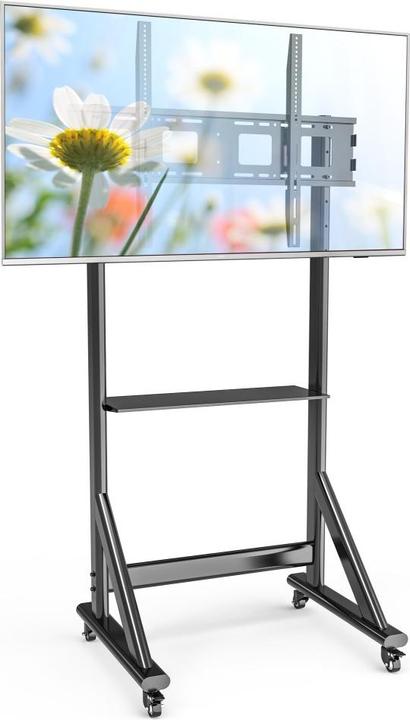 Produktbild Techly EFB TV Wagen fur LCD/LED TV 139,7cm 55Zoll - 254cm 100Zoll einstellbare Höhe mit einer Ablage (100", 120 kg)