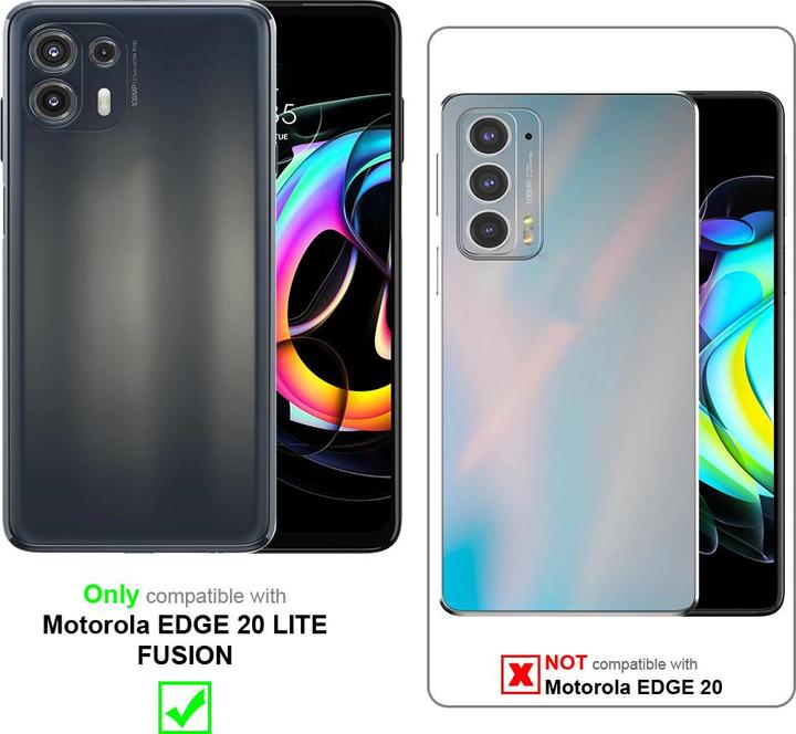 Actual product image Cadorabo Case for Motorola EDGE 20 LITE / FUSION with belt clip (Motorola Edge 20 Lite)