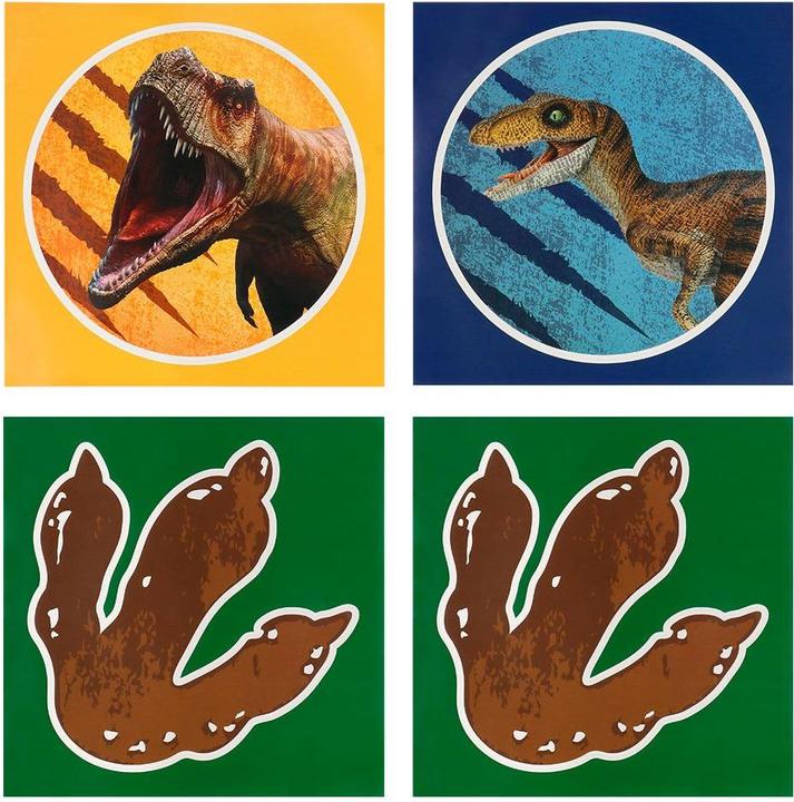 Actual product image Boland 4 Aufkleberbögen T-Rex 20 x 20 cm