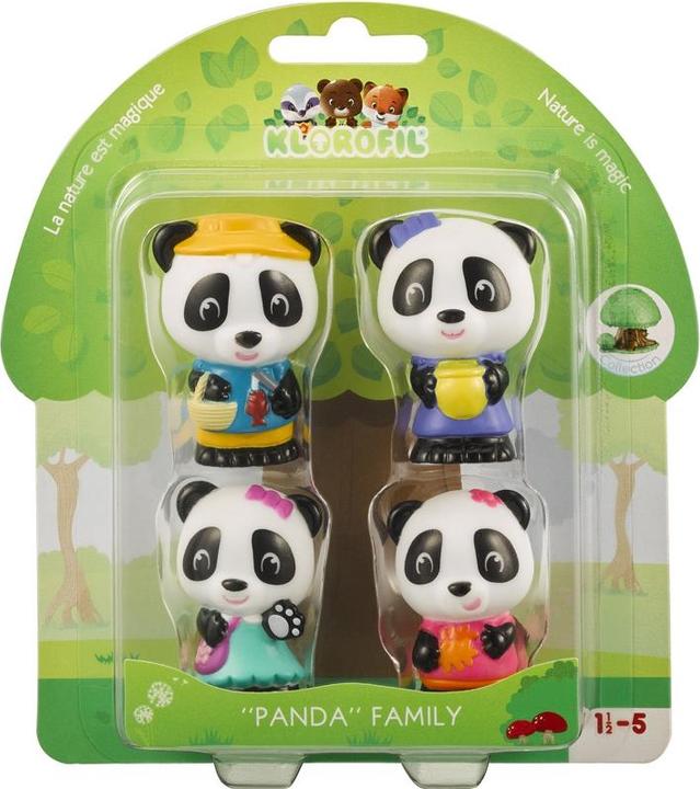 Image du produit Klorofil Set de 4 figurines Famille "Panda