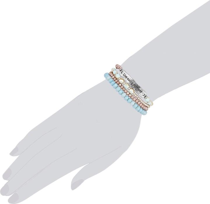 Immagine prodotto Lulu & Jane Donna Live Every Moment in ottone e cristallo - 29151 (19 cm, Ottone)