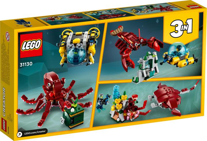 Actual product image LEGO Sunken Treasure Mission 31130 (31130, LEGO Creator 3-in-1)