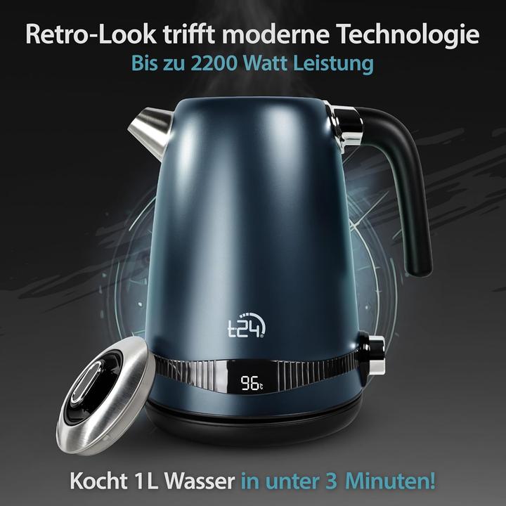 Produktbild T24 Wasserkocher mit Temperatureinstellung, LCD Display & Kalk-Filter (1.70 l)
