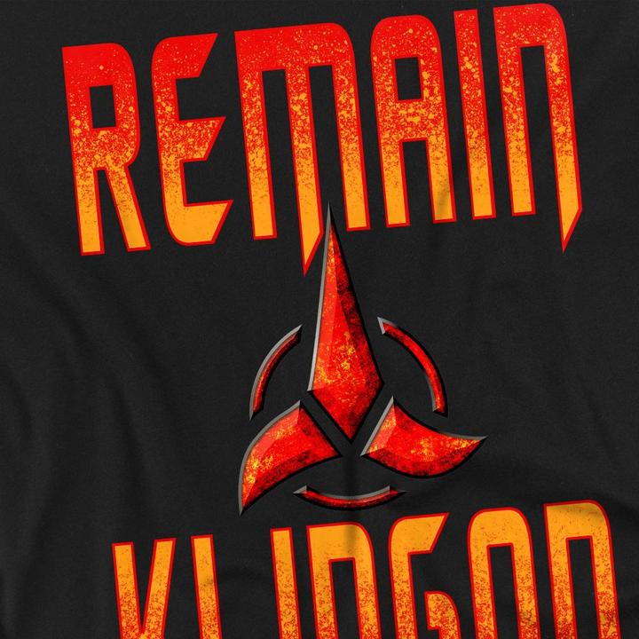 Produktbild Universal Textiles Remain Klingon TShirt (L)