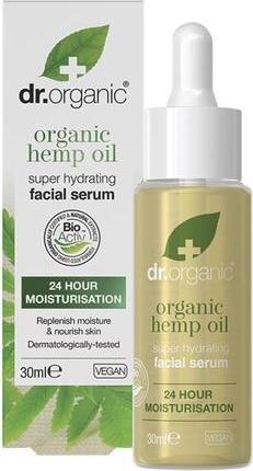 Immagine prodotto Dr. Organic Siero viso all'olio di canapa idratante per pelli miste Uomini Donne Naturale Vegan Senza Parabeni (30 ml)