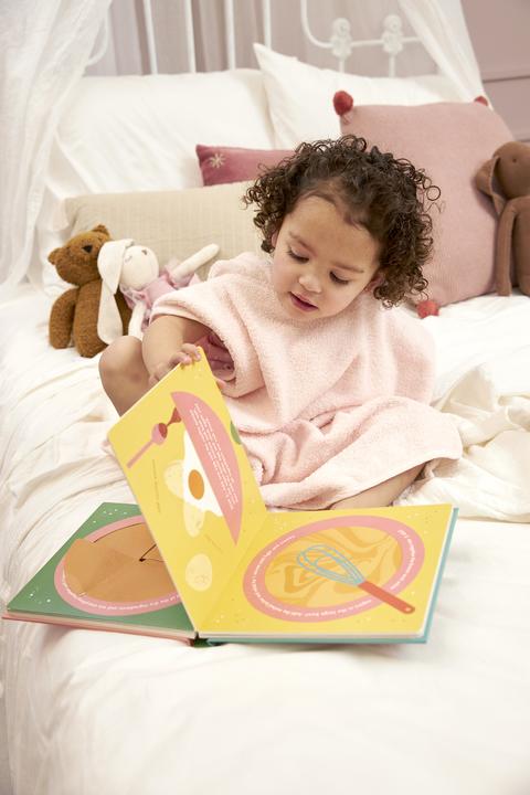 Actual product image Meyco Terry towelling bath poncho 1-3 jaar soft pink