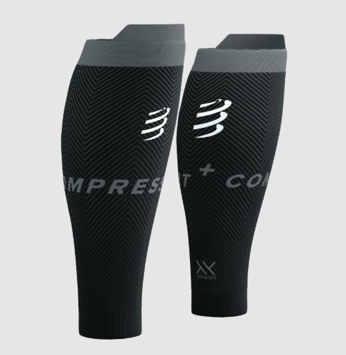 Actual product image Compressport R2 Oxygen calf sleeves black (38, 39, 40, 41, 42)