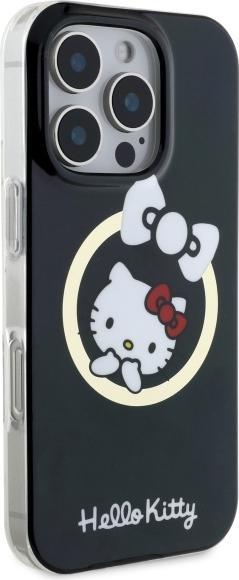 Actual product image Hello Kitty HKHMP16LHFLBK iPhone 16 Pro 6,3" czarny/black hardcase IML Fun bow Magsafe (Apple iPhone 16 Pro)