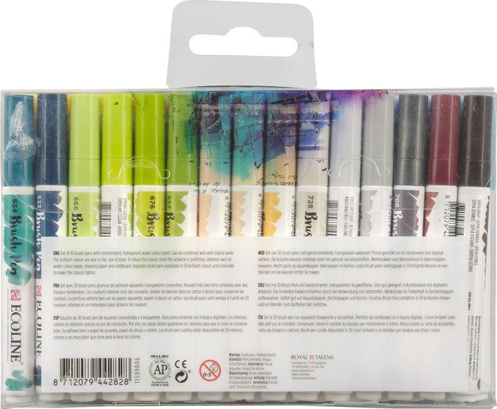 Immagine prodotto Talens Set di pennelli Ecoline (Multicolore, 30 x)