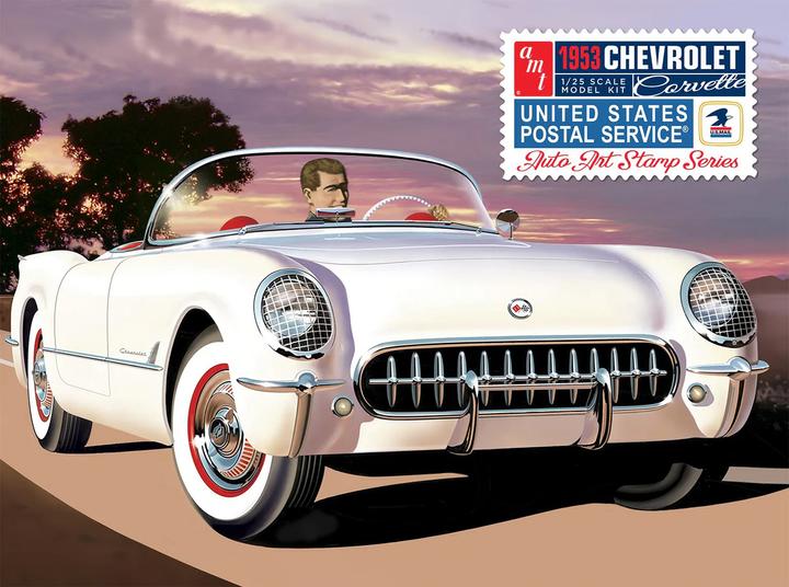 Actual product image AMT 1953 Chevy Corvette (USPS Stamp Series Collector Tin)