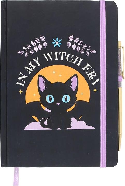 Actual product image Something Different In My Witch Era Amethyst A5 Notebook & Pen (Lined)