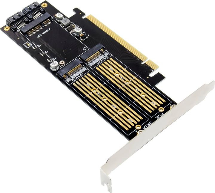 Produktbild InLine PCIe Karte x16 zu 2x M.2