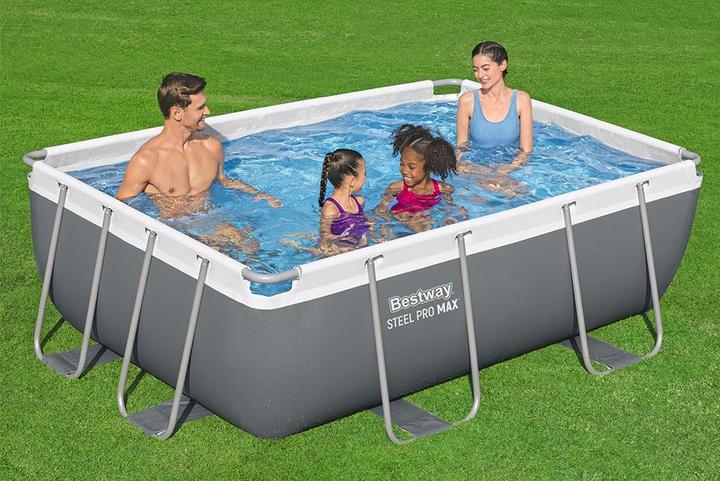Actual product image Bestway Power Steel Frame Pool-Set (282 x 196 x 84 cm)