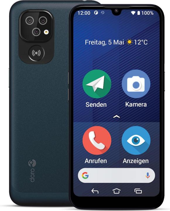 Doro 8200 (0.13 GB, Schwarz, 6.10", Single SIM, 16 Mpx, 4G)
