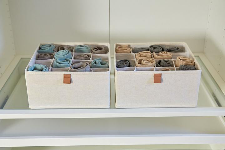 Produktbild Love it Store it Premium Kleiderschrank Organizer 2er Set mit 16 Fächern (30 x 30 x 15 cm, 13.50 l)
