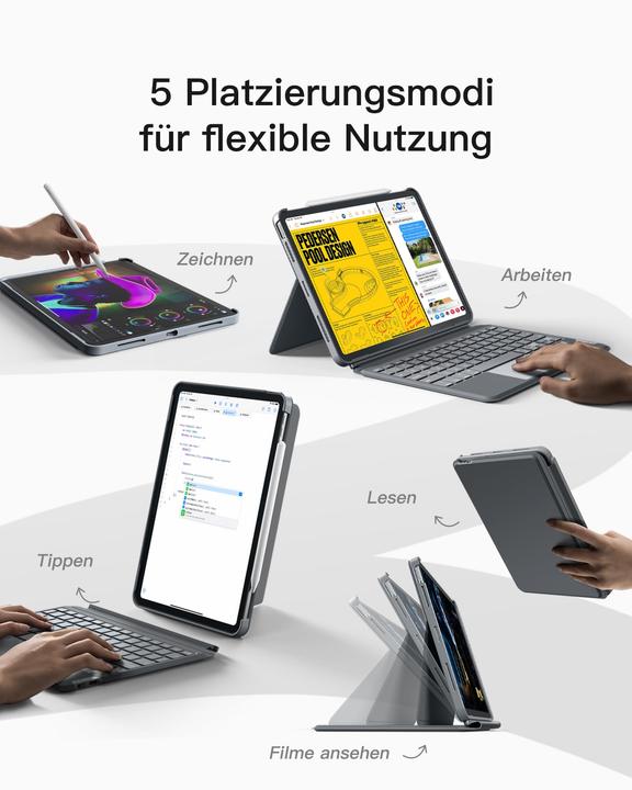 Actual product image Inateck Keyboard iPad 04111 gray (KB04111 gray) (DE, 3)