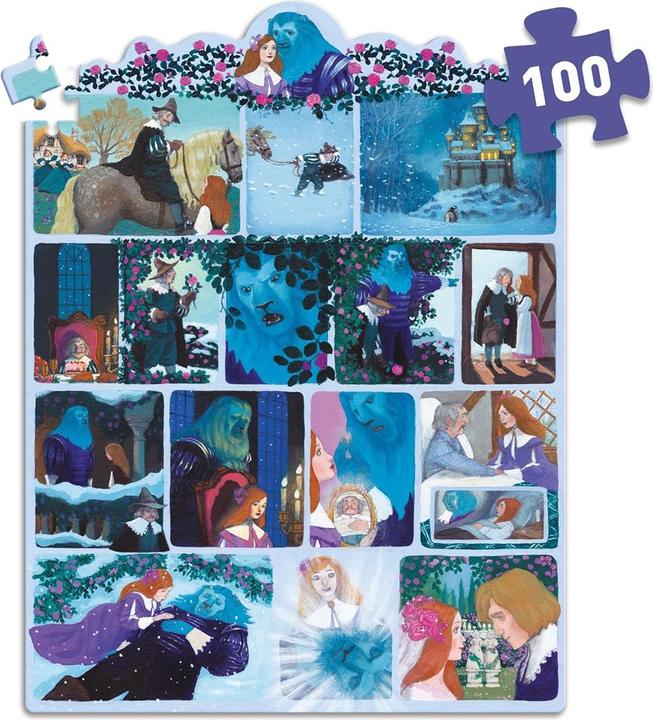 Actual product image Djeco Story puzzle Beauty and the Beast 100 pieces (100 pieces)