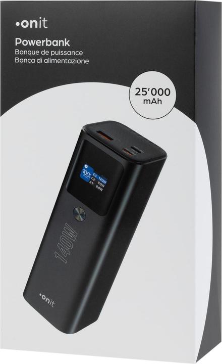 Produktbild Onit Powerbank Pro Block 25000 mAh PD (25000 mAh, 140 W, 90 Wh)