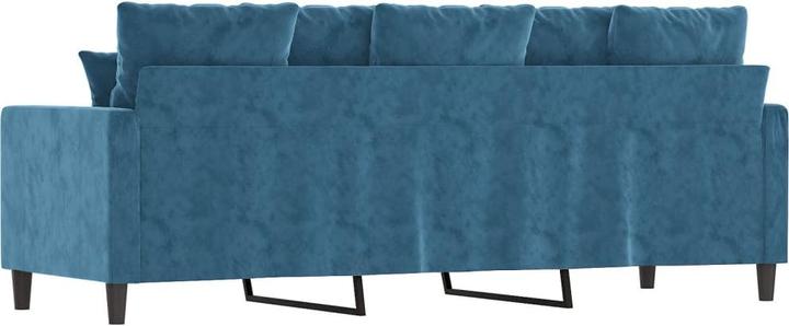 Actual product image VidaXL 3-seater sofa blue 180 cm velvet,Colour: Blue,Material: Velvet (3-seater)