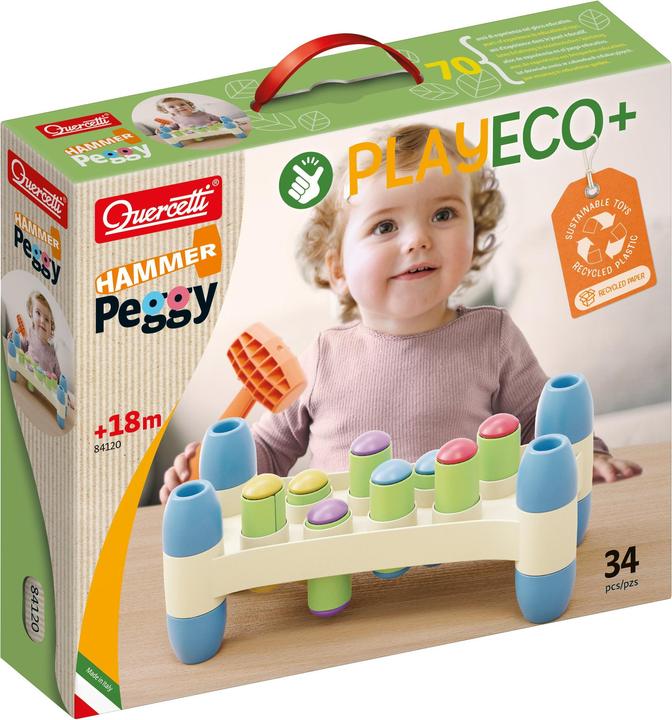 Actual product image Quercetti PlayEco+ Hammer Peggy