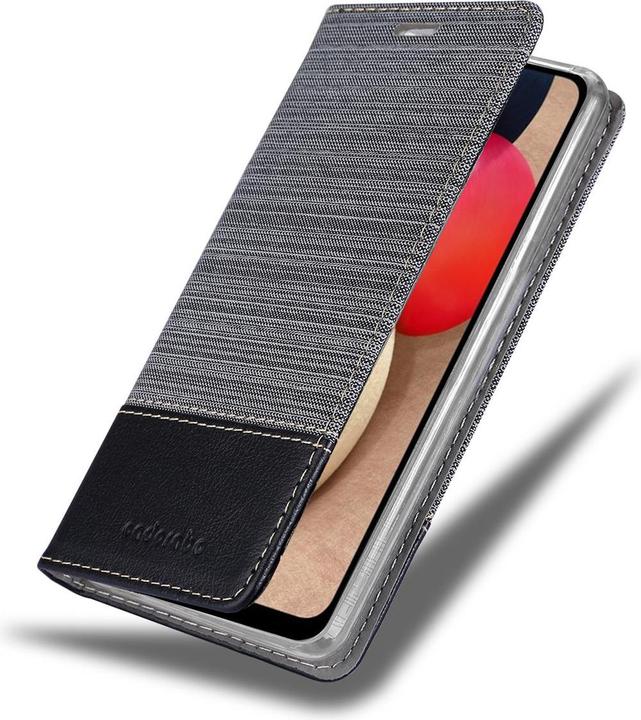 Produktbild Cadorabo Book Jeans Optik Cover (Samsung Galaxy A02s)