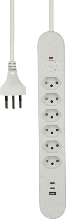 Image du produit Schönenberger Steckdosenleiste Re:Life USB (6 x, Type 13, 1.80 m)