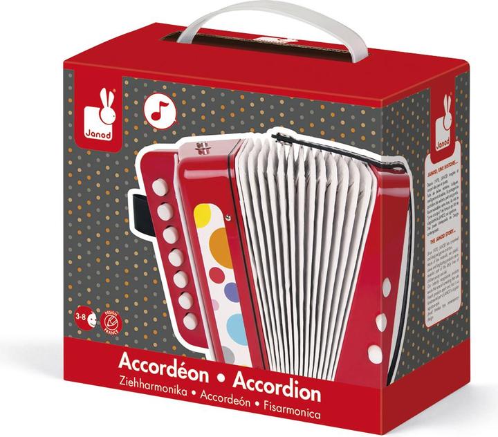 Produktbild Janod Confetti Akkordeon (Deutsch, Spanisch, Französisch, Niederländisch, Italienisch, Englisch)