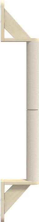 Produktbild VidaXL Kratzsäule Wandmontage 109 cm Sisal (109 cm, Braun)