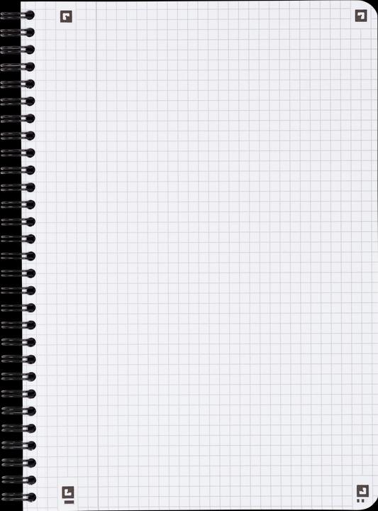 Actual product image Oxford College notebook (B5, Checked, Hardcover)