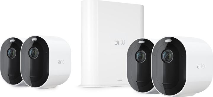 Arlo Pro 3 Spotlight Kamera, 4er Set weiss (2560 x 1440 Pixels)