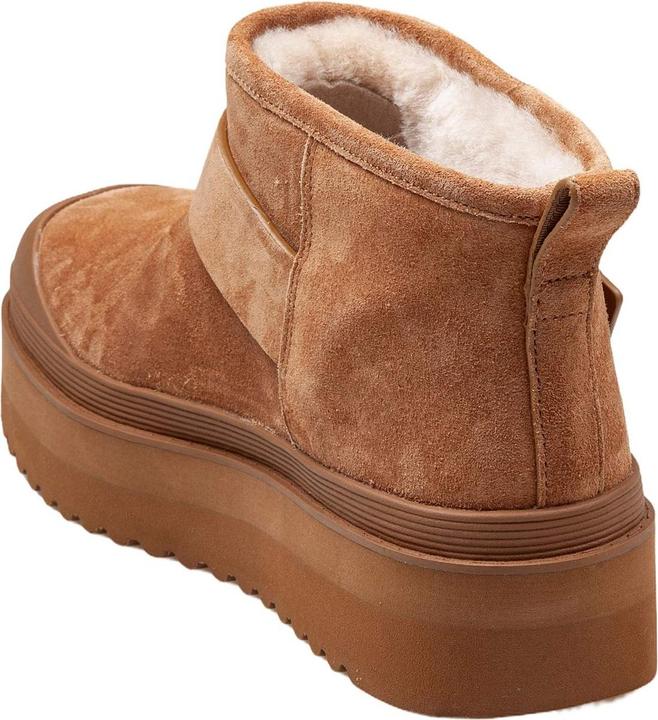 Produktbild Tory Burch mellow shearling platform ankle boot in chestnut (39)