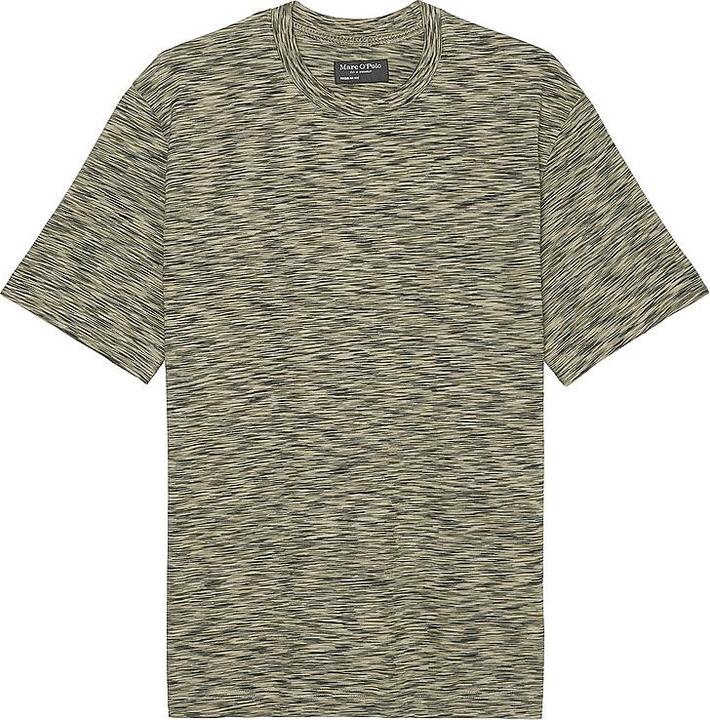 Image du produit Marc O'Polo Flag Label T-Shirt Short Sleeve Space Dye/Pure C (S)