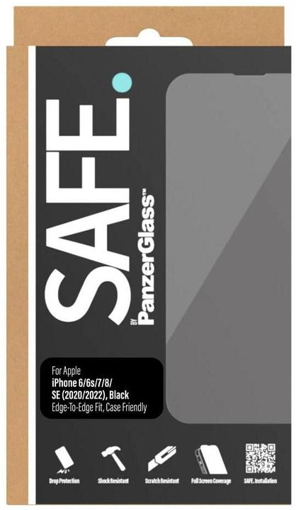 Image du produit Safe. Protection d'écran Case Friendly iPhone 6/6s/7/8/SE (2020/2022) (1 pièce(s), Apple iPhone 6s, Apple iPhone 7, Apple iPhone 6, Apple iPhone 8, Apple iPhone SE (3ème génération), Apple iPhone SE (2ème génération))